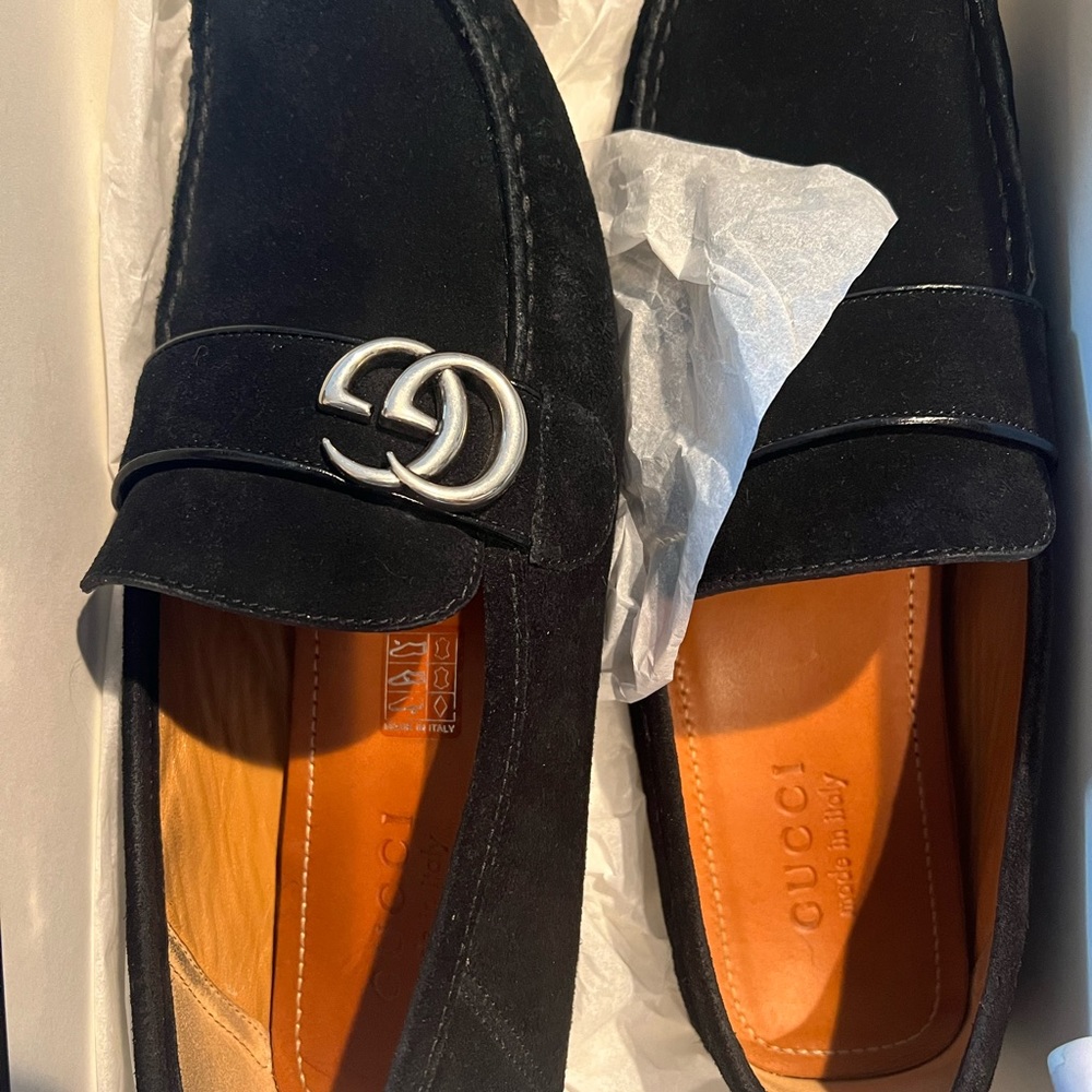 Unisex Gucci Marmont loafers Black